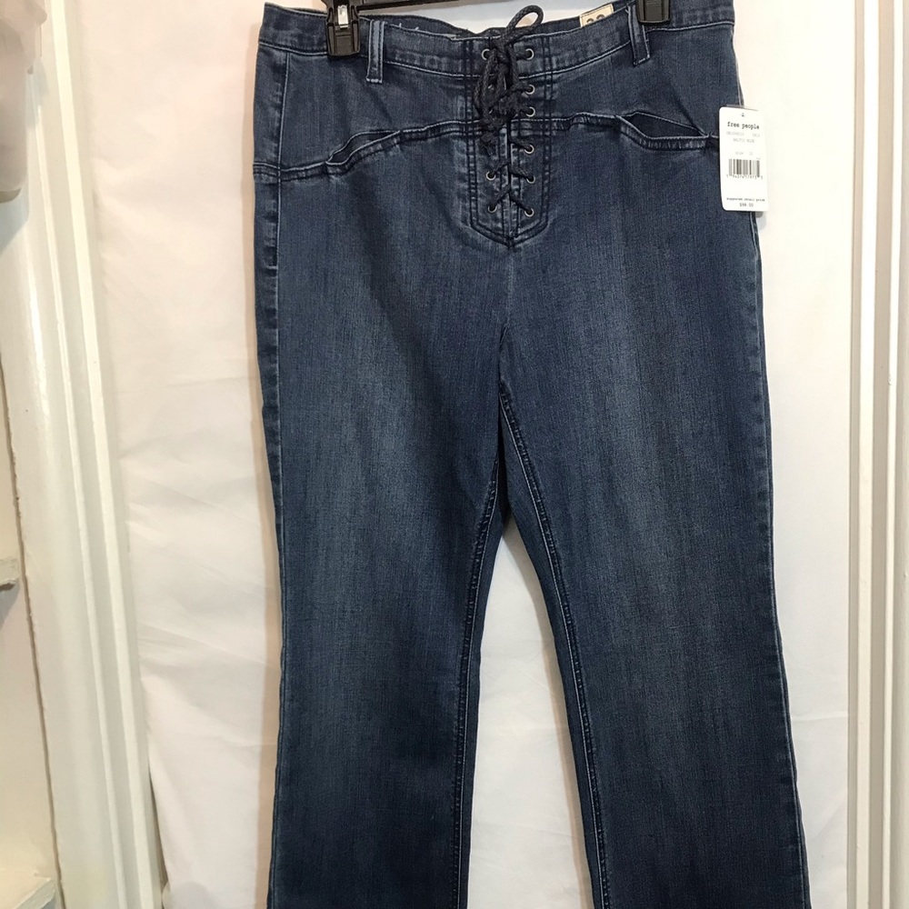 Free People Eva Lace-Up Bootcut Jeans (Bonus Jewelry included ‼️) - Picture 8 of 16